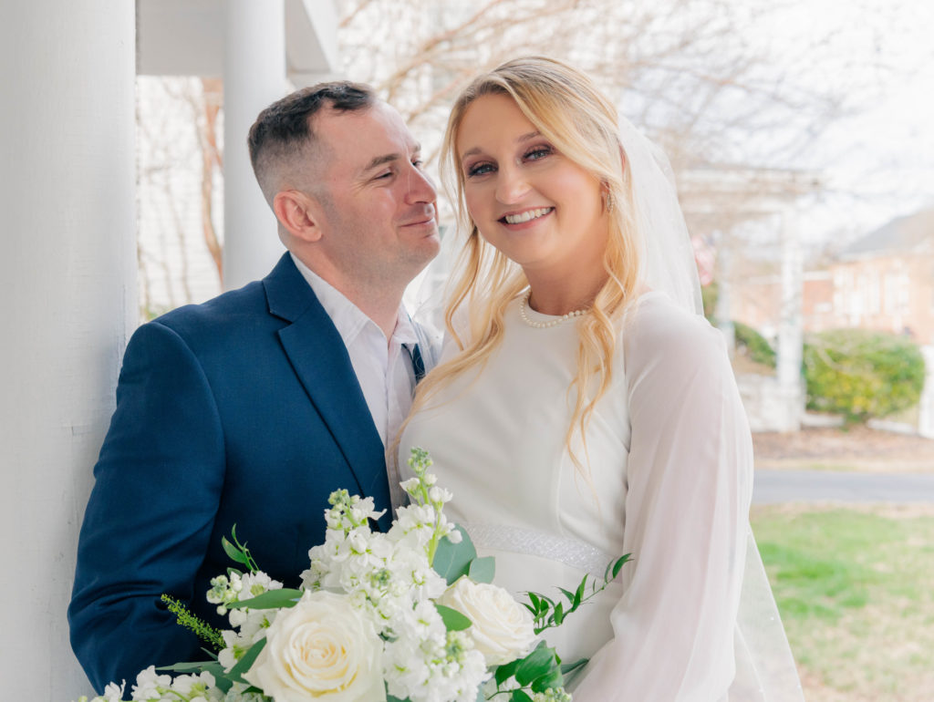 Bride and Groom Portraits- Kennedy Parker Photography- NC Wedding Photographer
