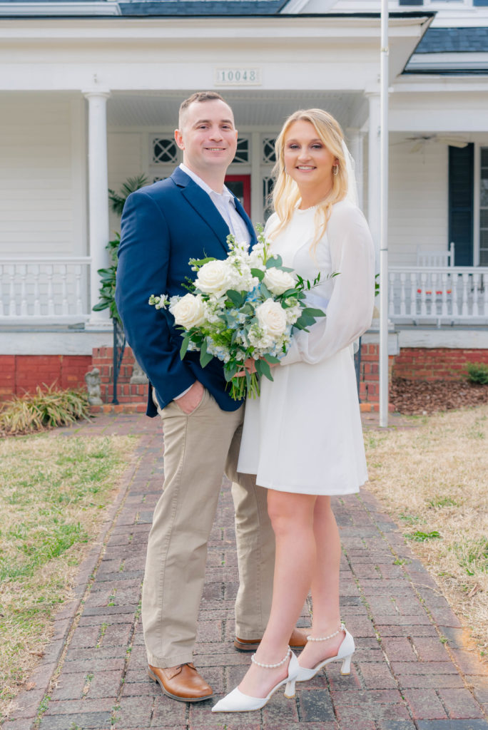 Bride and Groom Portraits- Kennedy Parker Photography- NC Wedding Photographer
