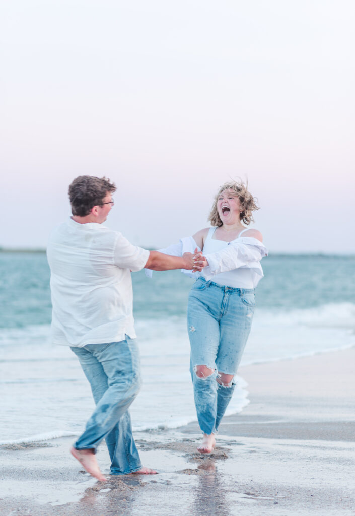 Wrightsville beach NC engagement 